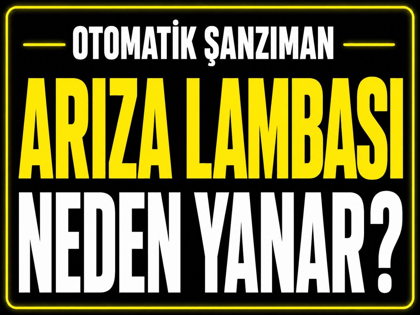 Şanzıman Arıza Lambası Neden Yanar? görseli