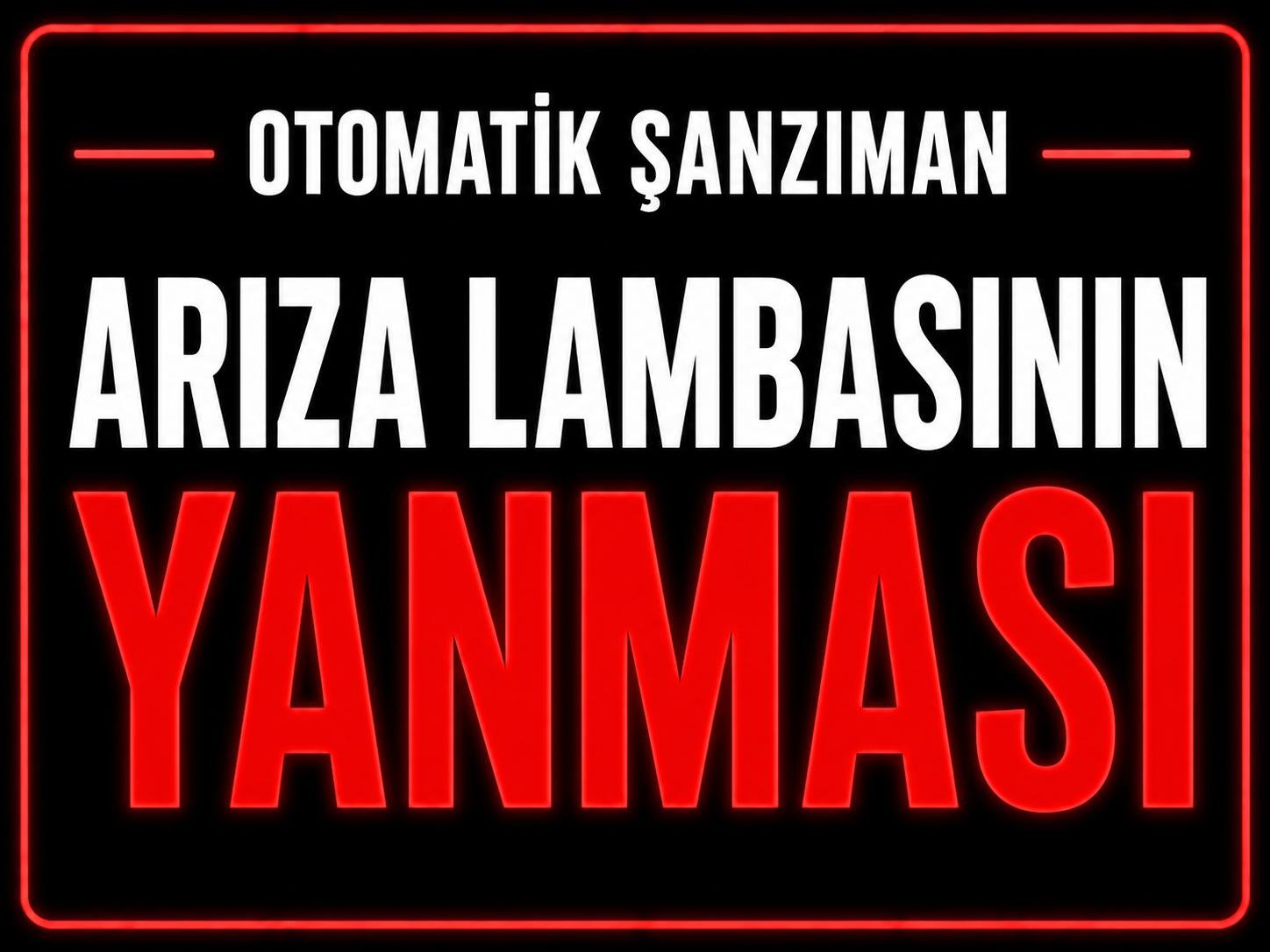 Şanzıman Arıza Işığının Yanması görseli