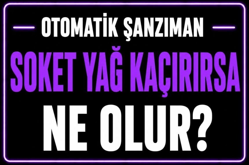 Soket yağ kaçırırsa ne olur? görseli
