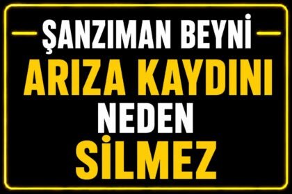 Şanzıman beyni neden arıza kaydını silmez? görseli