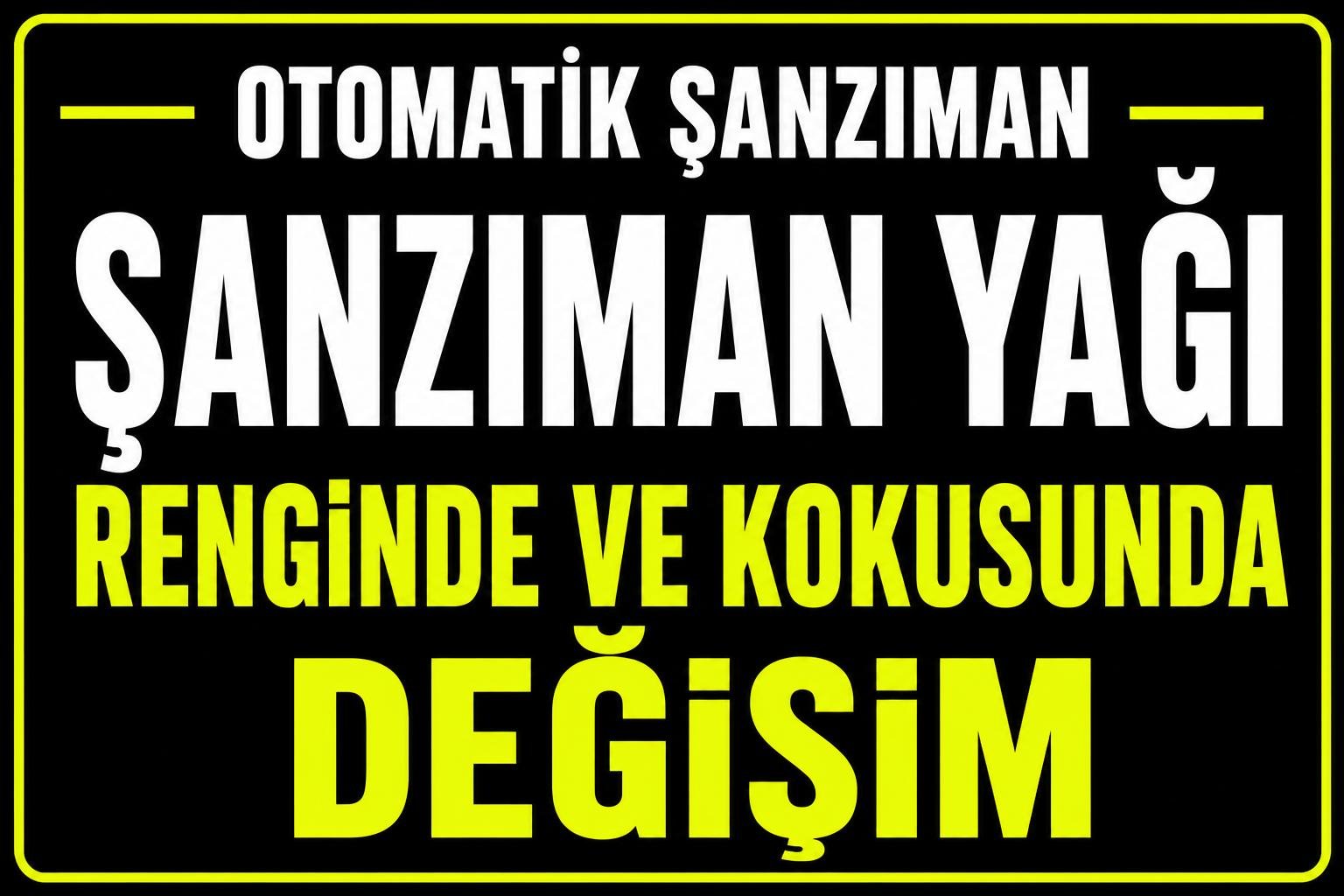 Şanzıman Yağının Renginde ve Kokusunda Değişim görseli
