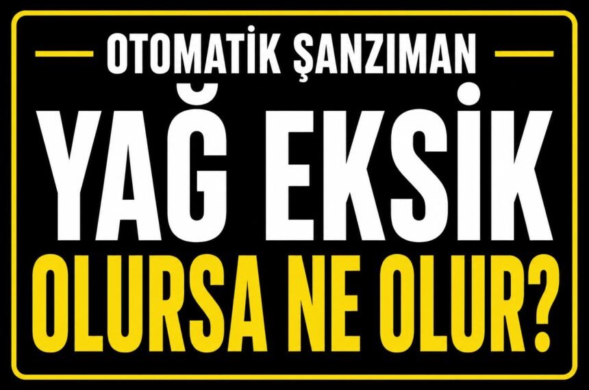 Şanzıman yağı eksik olursa ne olur? görseli