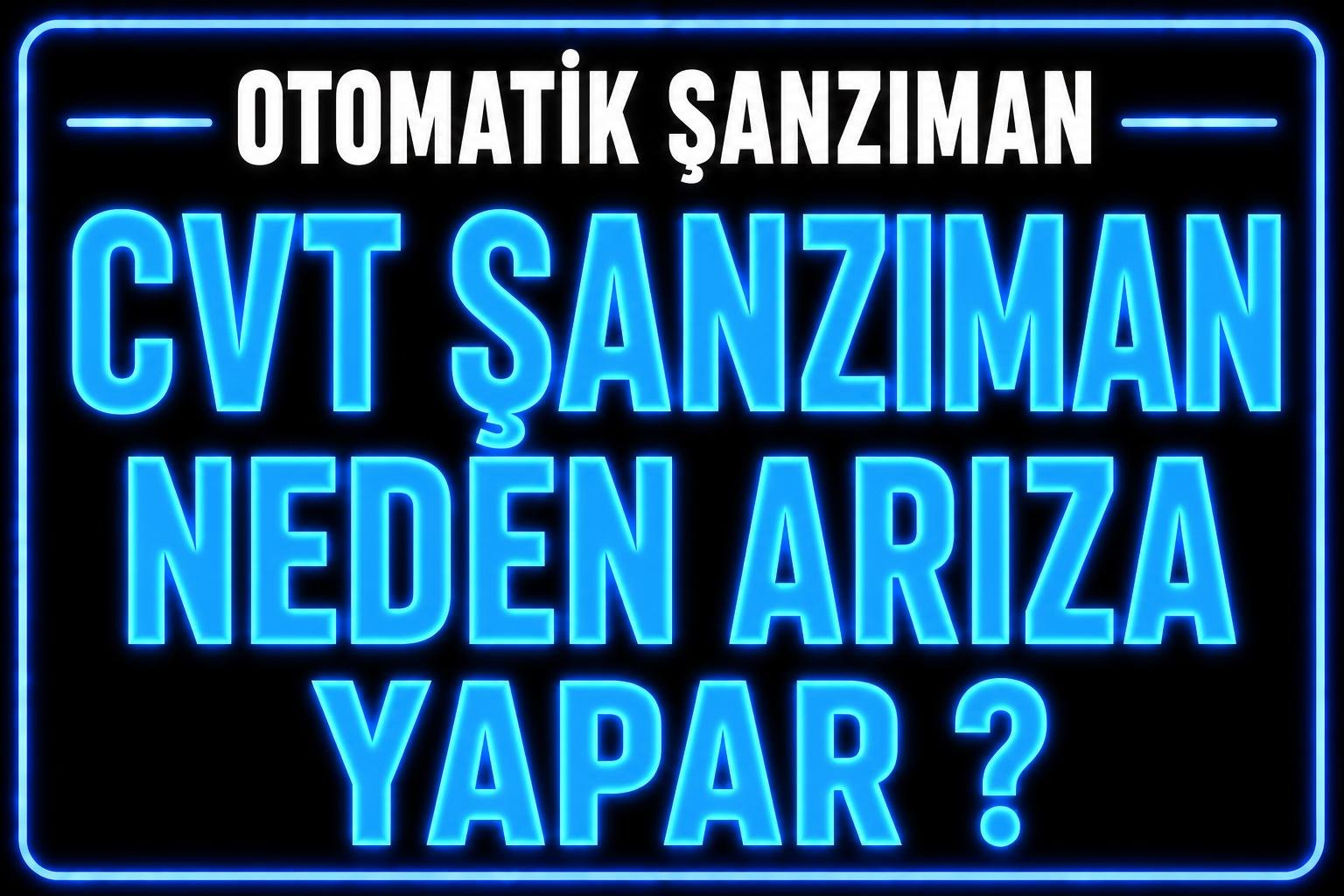 CVT şanzıman neden arıza yapar? görseli
