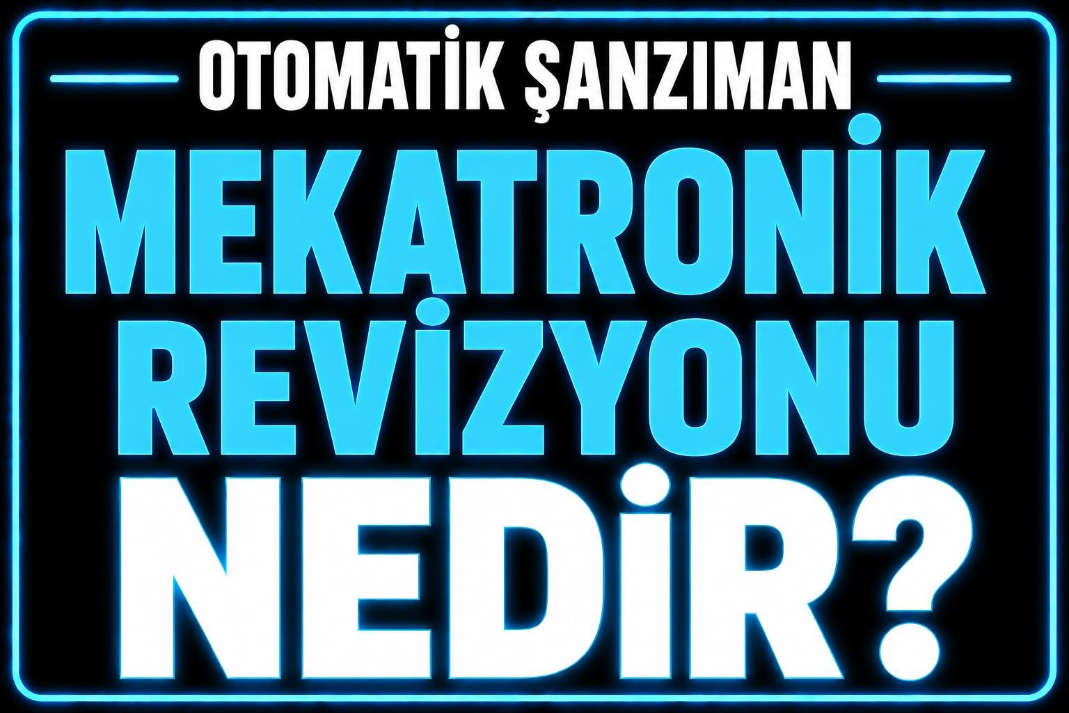 Mekatronik Revizyonu Nedir? görseli