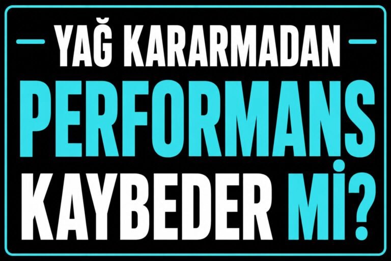 🛢 Otomatik Şanzıman Yağı Kararmadan Performans Kaybeder mi?