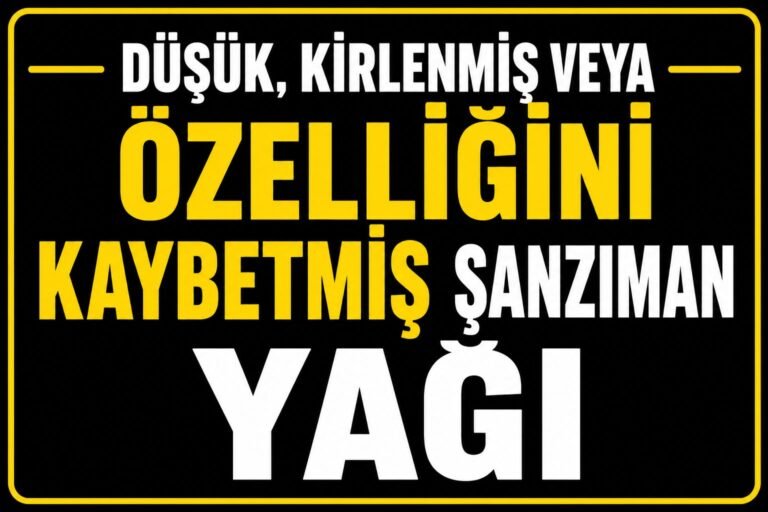 Düşük, Kirlenmiş veya Özelliğini Kaybetmiş Şanzıman Yağı Ne Anlama Gelir?