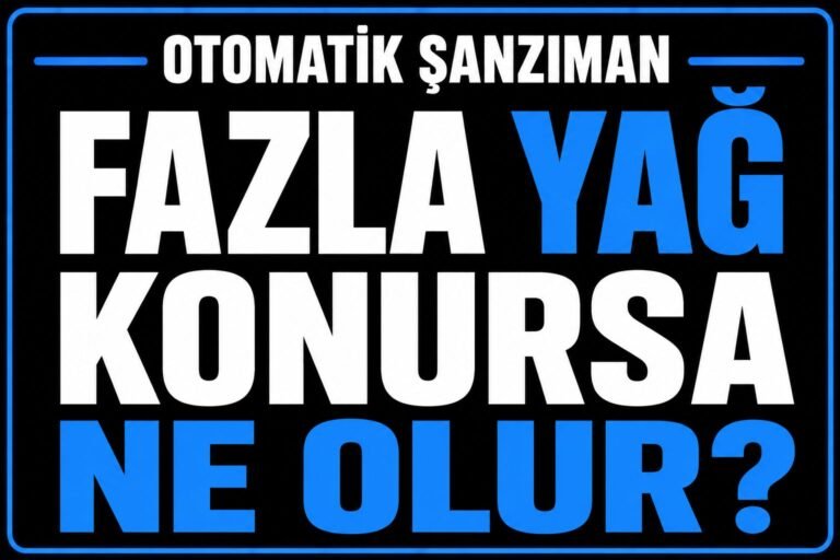 🛢 Fazla Şanzıman Yağı Konursa Ne Olur?